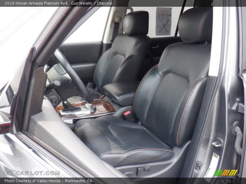 Front Seat of 2019 Armada Platinum 4x4