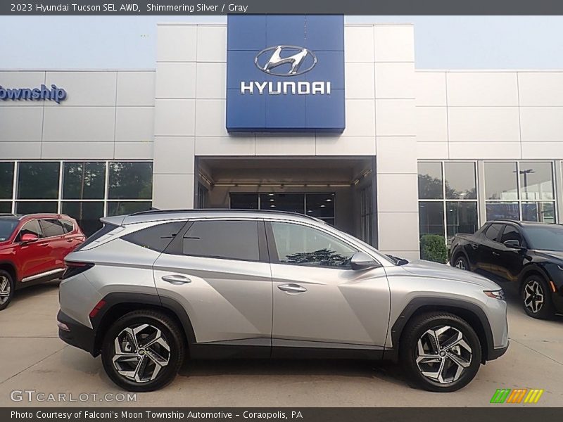 Shimmering Silver / Gray 2023 Hyundai Tucson SEL AWD