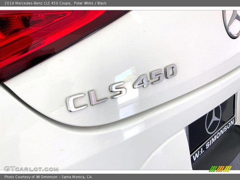 Polar White / Black 2019 Mercedes-Benz CLS 450 Coupe