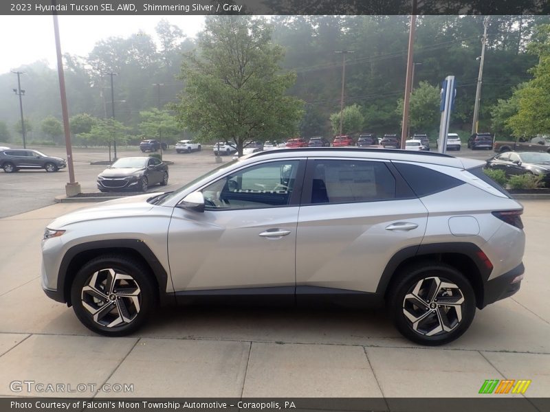 Shimmering Silver / Gray 2023 Hyundai Tucson SEL AWD