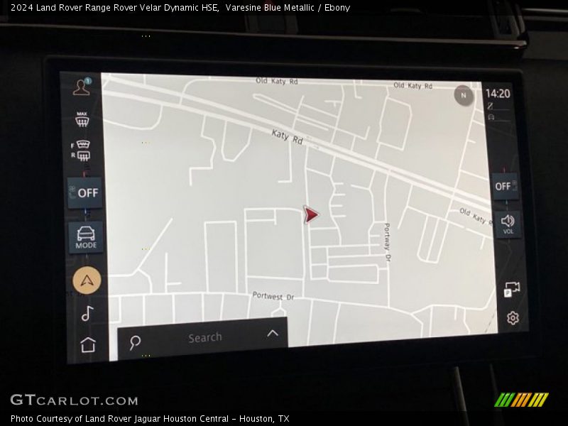 Navigation of 2024 Range Rover Velar Dynamic HSE