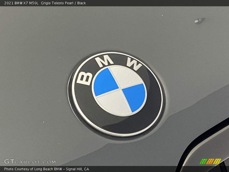 Grigio Telesto Pearl / Black 2021 BMW X7 M50i