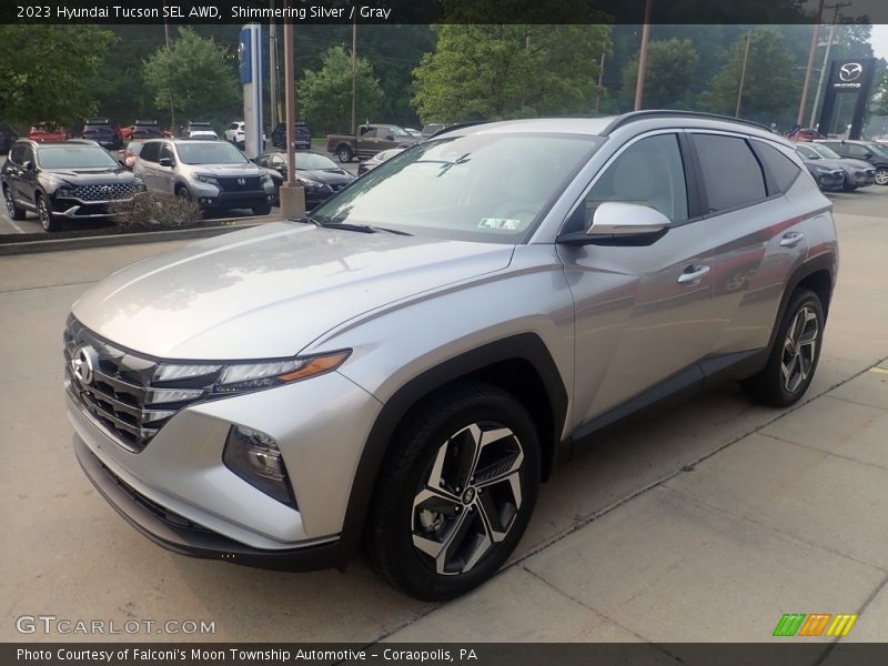 Shimmering Silver / Gray 2023 Hyundai Tucson SEL AWD