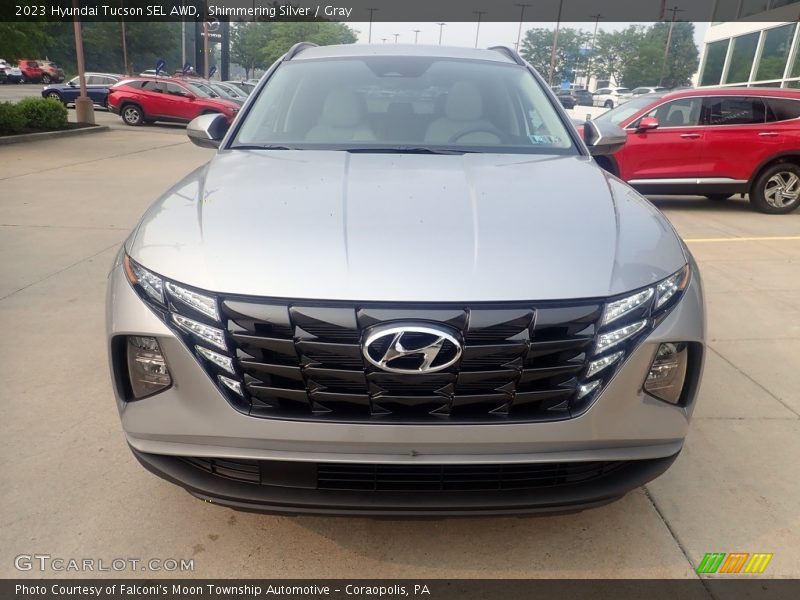 Shimmering Silver / Gray 2023 Hyundai Tucson SEL AWD