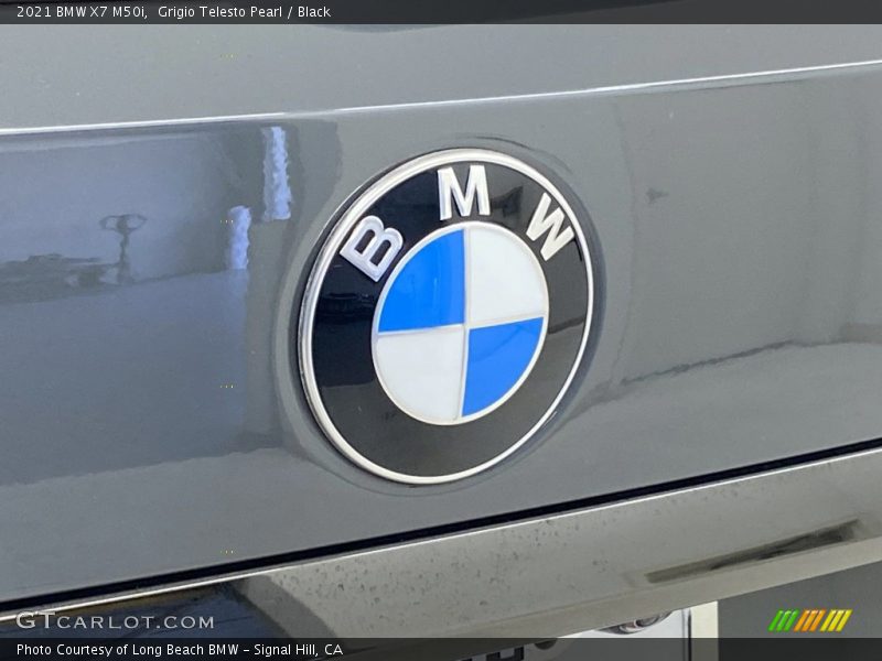 Grigio Telesto Pearl / Black 2021 BMW X7 M50i