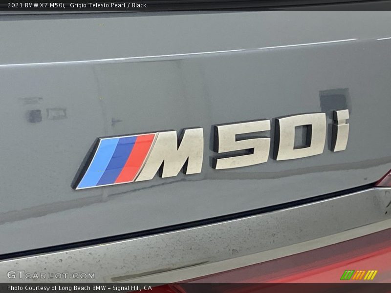Grigio Telesto Pearl / Black 2021 BMW X7 M50i