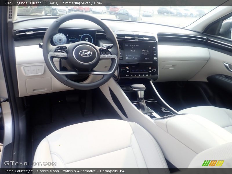 Shimmering Silver / Gray 2023 Hyundai Tucson SEL AWD