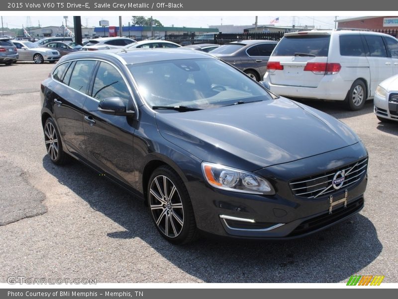 Savile Grey Metallic / Off-Black 2015 Volvo V60 T5 Drive-E