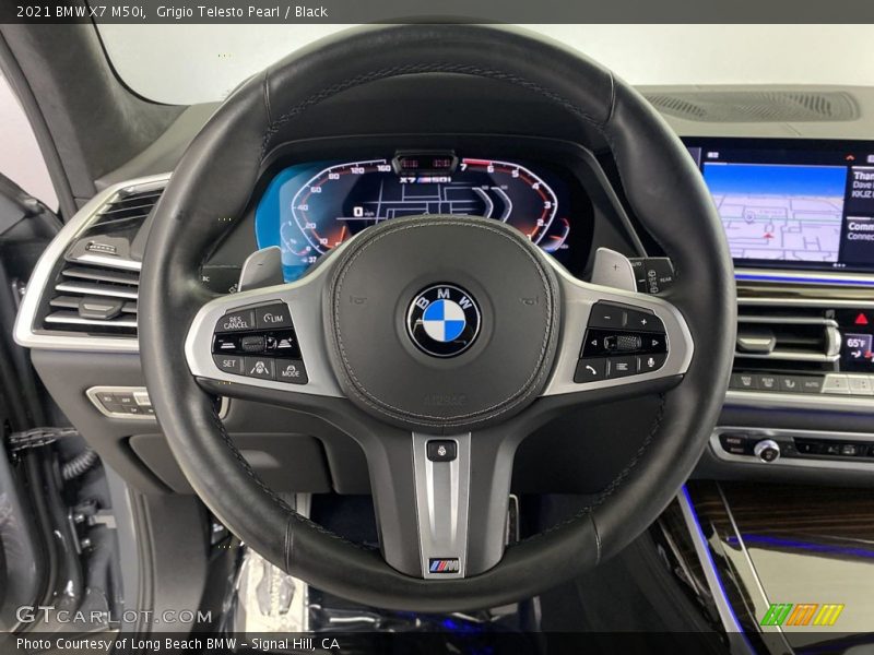 Grigio Telesto Pearl / Black 2021 BMW X7 M50i