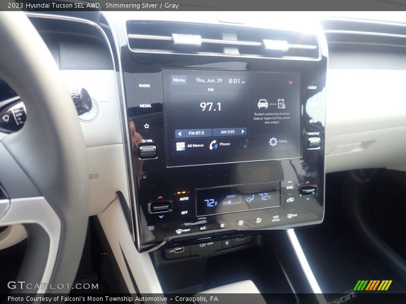 Shimmering Silver / Gray 2023 Hyundai Tucson SEL AWD