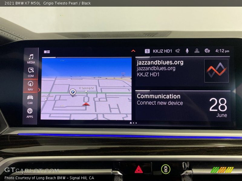 Grigio Telesto Pearl / Black 2021 BMW X7 M50i