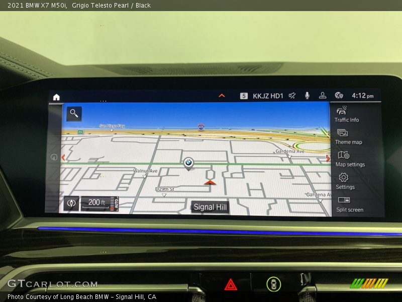 Grigio Telesto Pearl / Black 2021 BMW X7 M50i