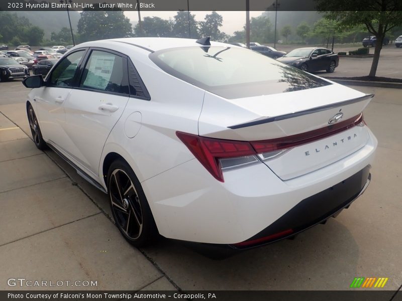 Lunar White / Black 2023 Hyundai Elantra N-Line