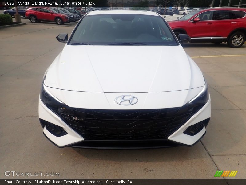 Lunar White / Black 2023 Hyundai Elantra N-Line