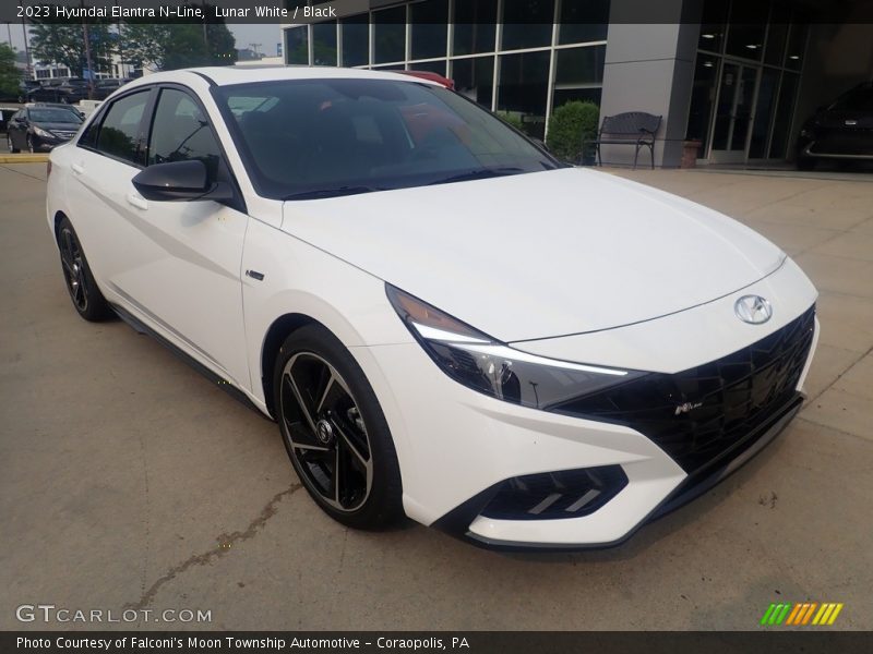 Lunar White / Black 2023 Hyundai Elantra N-Line