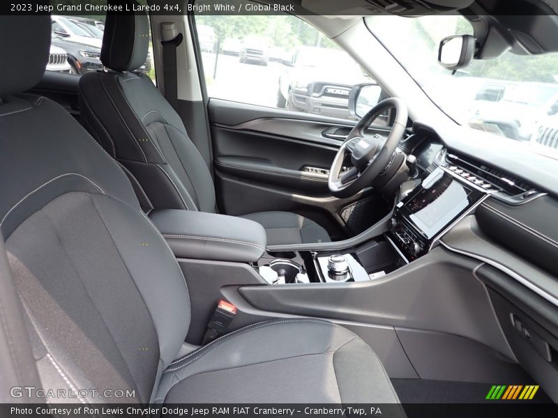Bright White / Global Black 2023 Jeep Grand Cherokee L Laredo 4x4