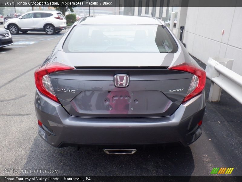 Modern Steel Metallic / Black 2020 Honda Civic Sport Sedan