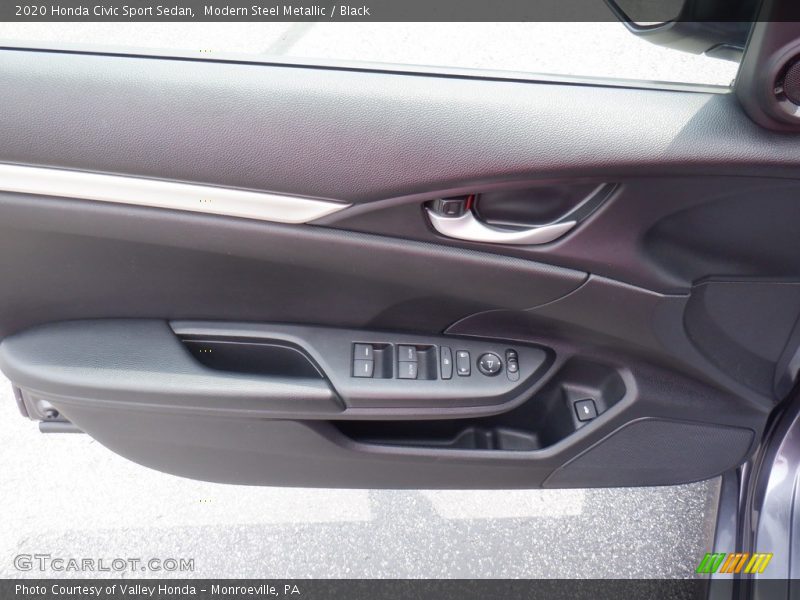 Modern Steel Metallic / Black 2020 Honda Civic Sport Sedan