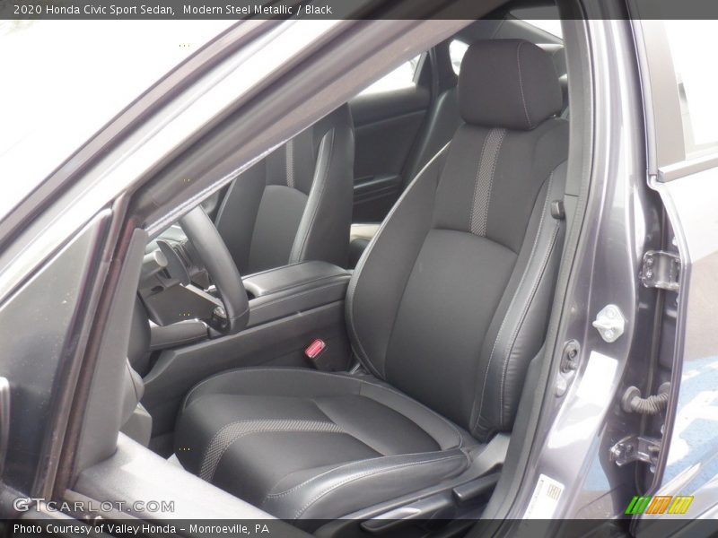 Modern Steel Metallic / Black 2020 Honda Civic Sport Sedan
