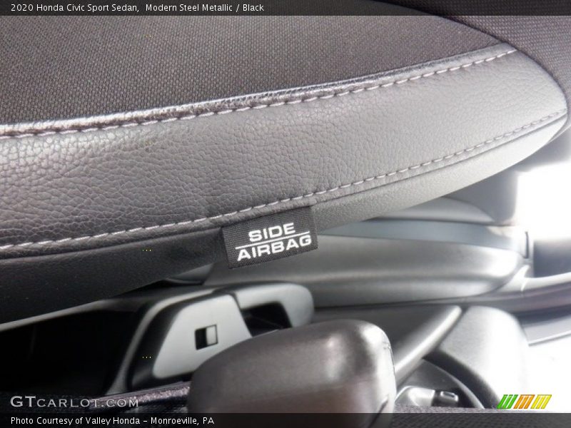 Modern Steel Metallic / Black 2020 Honda Civic Sport Sedan