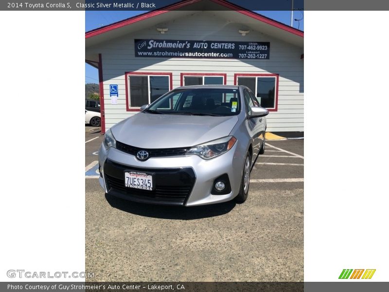 Classic Silver Metallic / Black 2014 Toyota Corolla S