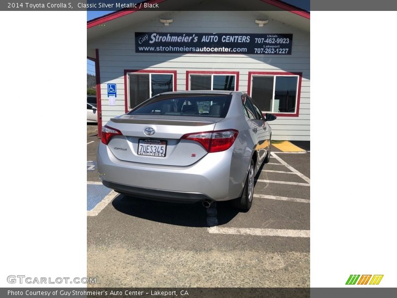 Classic Silver Metallic / Black 2014 Toyota Corolla S