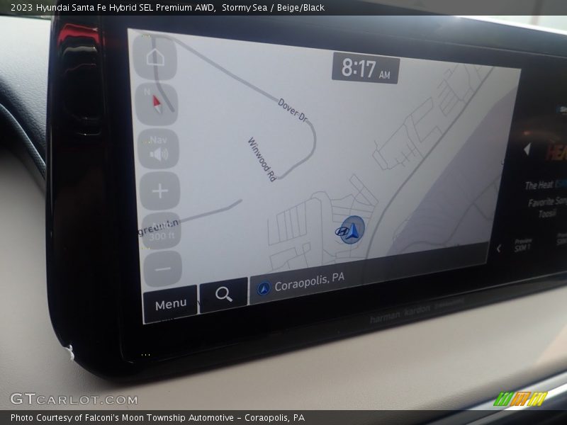 Navigation of 2023 Santa Fe Hybrid SEL Premium AWD
