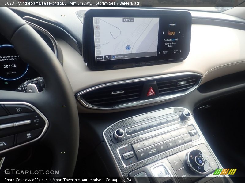 Controls of 2023 Santa Fe Hybrid SEL Premium AWD