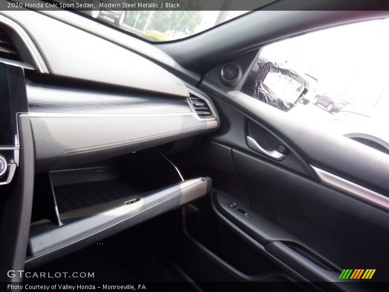 Modern Steel Metallic / Black 2020 Honda Civic Sport Sedan