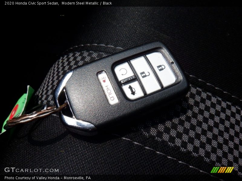 Modern Steel Metallic / Black 2020 Honda Civic Sport Sedan