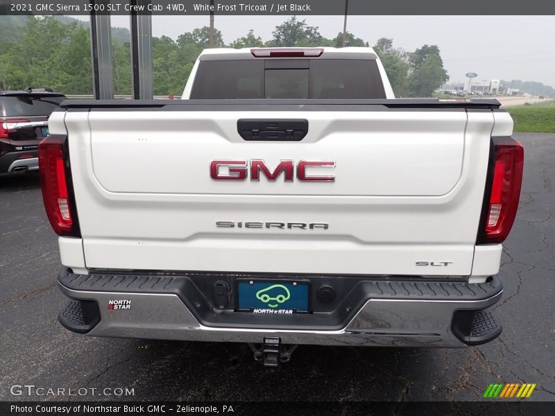 White Frost Tricoat / Jet Black 2021 GMC Sierra 1500 SLT Crew Cab 4WD