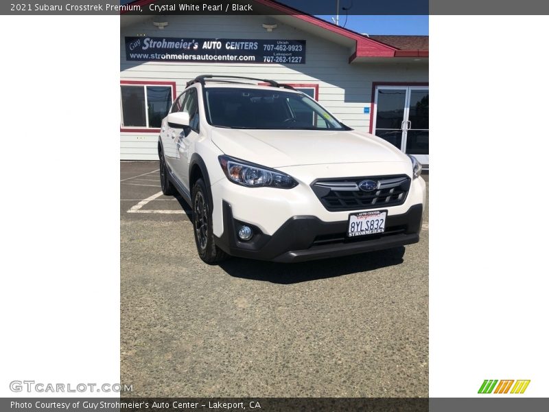 Crystal White Pearl / Black 2021 Subaru Crosstrek Premium