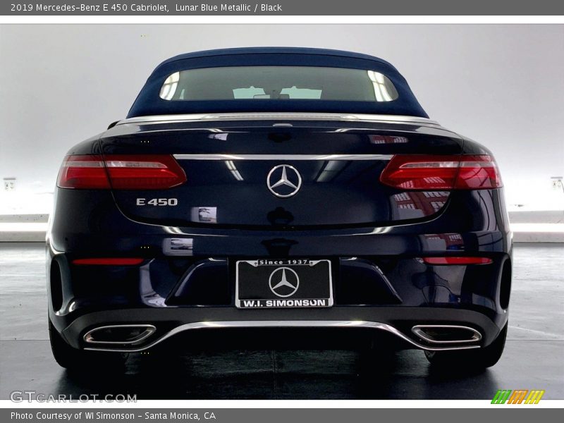 Lunar Blue Metallic / Black 2019 Mercedes-Benz E 450 Cabriolet