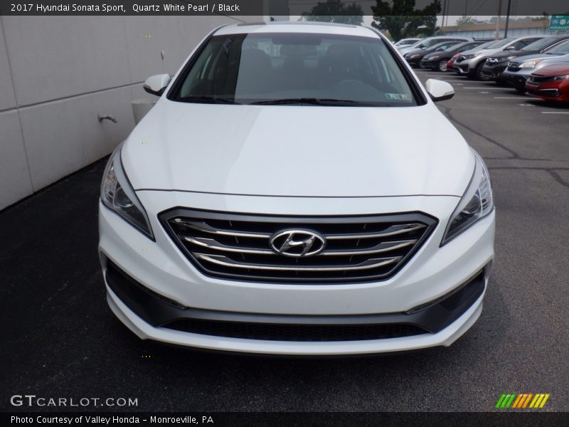 Quartz White Pearl / Black 2017 Hyundai Sonata Sport