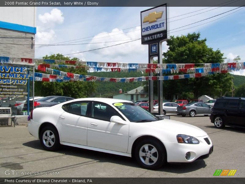 Ivory White / Ebony 2008 Pontiac Grand Prix Sedan