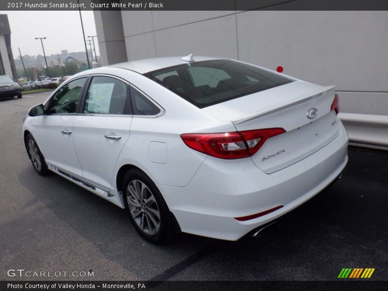 Quartz White Pearl / Black 2017 Hyundai Sonata Sport
