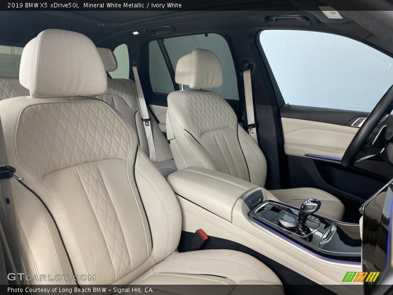 Mineral White Metallic / Ivory White 2019 BMW X5 xDrive50i