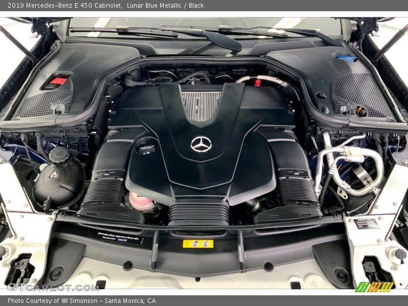 Lunar Blue Metallic / Black 2019 Mercedes-Benz E 450 Cabriolet