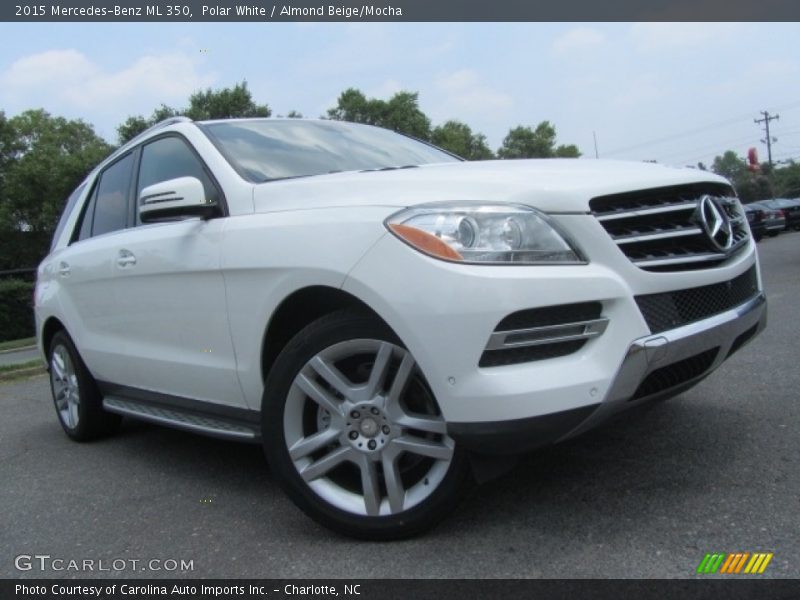 Polar White / Almond Beige/Mocha 2015 Mercedes-Benz ML 350