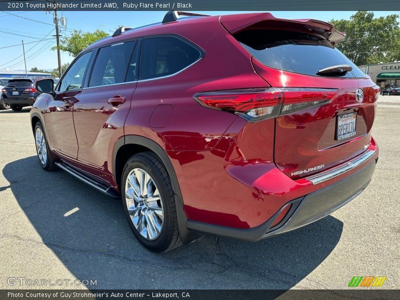 Ruby Flare Pearl / Black 2020 Toyota Highlander Limited AWD