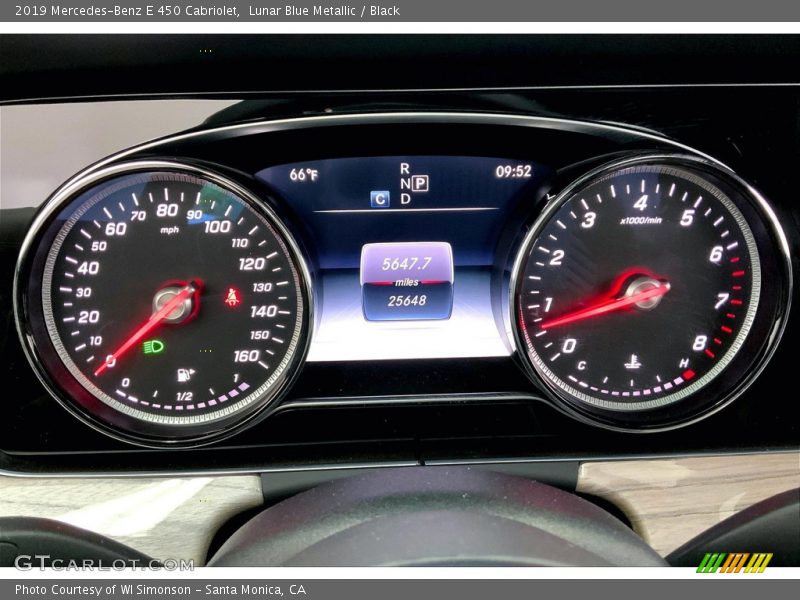 Lunar Blue Metallic / Black 2019 Mercedes-Benz E 450 Cabriolet