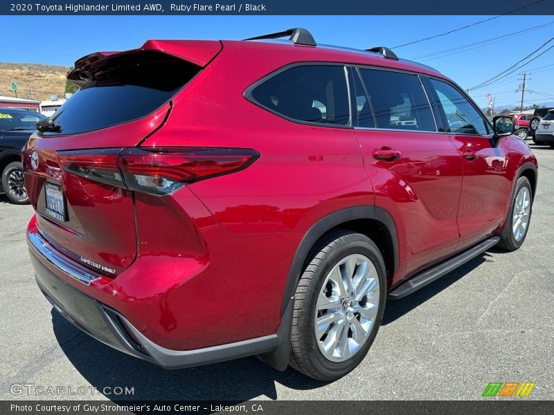 Ruby Flare Pearl / Black 2020 Toyota Highlander Limited AWD