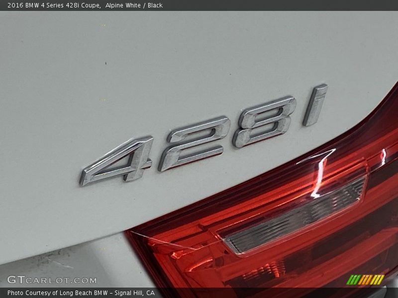 Alpine White / Black 2016 BMW 4 Series 428i Coupe