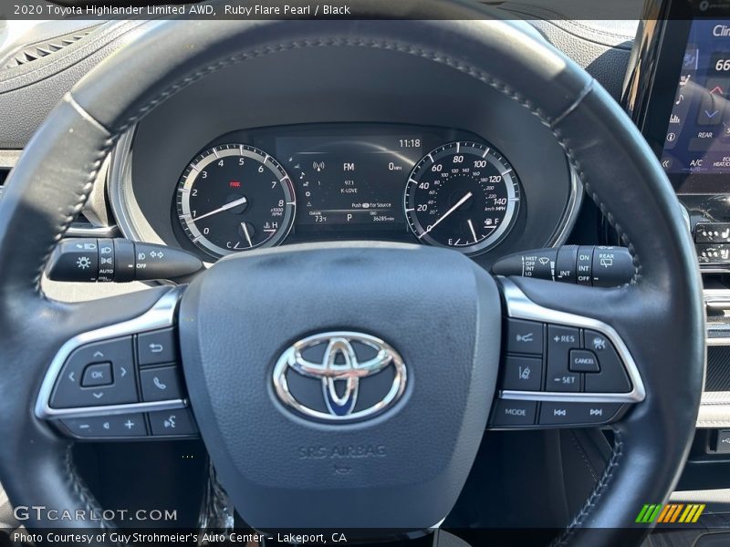Ruby Flare Pearl / Black 2020 Toyota Highlander Limited AWD