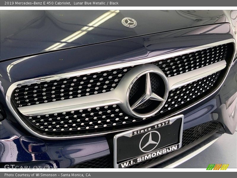 Lunar Blue Metallic / Black 2019 Mercedes-Benz E 450 Cabriolet