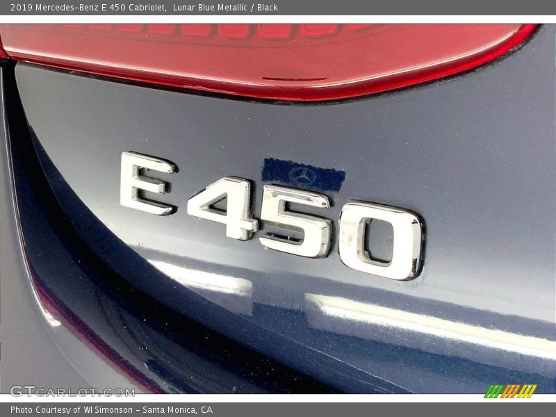 Lunar Blue Metallic / Black 2019 Mercedes-Benz E 450 Cabriolet