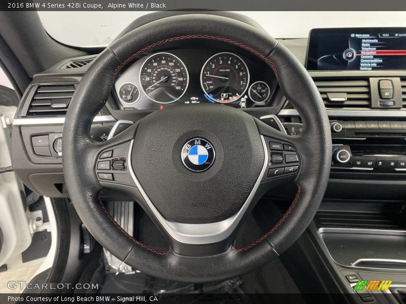 Alpine White / Black 2016 BMW 4 Series 428i Coupe