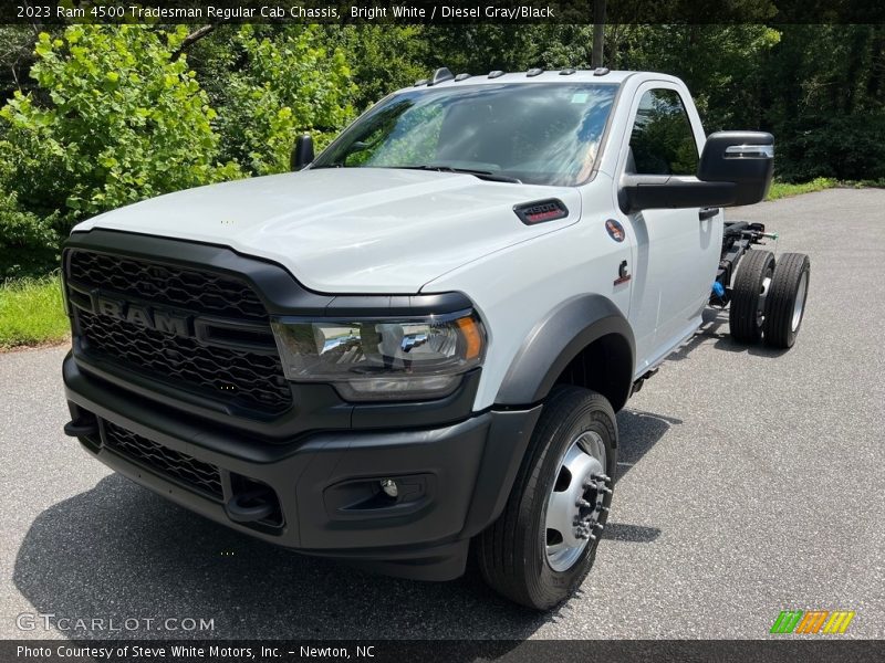 Bright White / Diesel Gray/Black 2023 Ram 4500 Tradesman Regular Cab Chassis