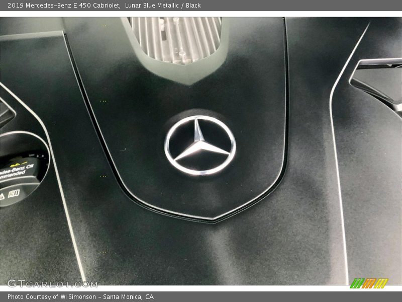 Lunar Blue Metallic / Black 2019 Mercedes-Benz E 450 Cabriolet
