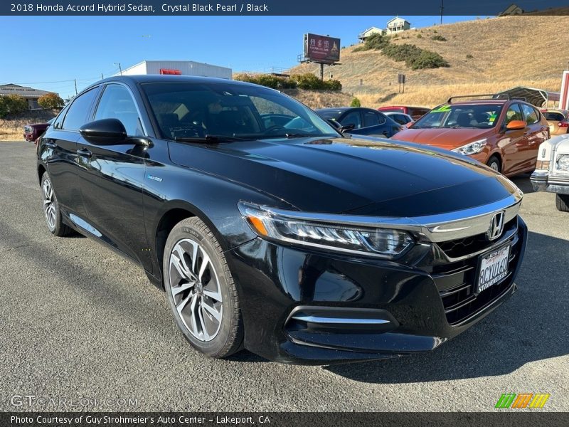 Crystal Black Pearl / Black 2018 Honda Accord Hybrid Sedan